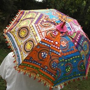 Indian Sari Boho Umbrella Parasol